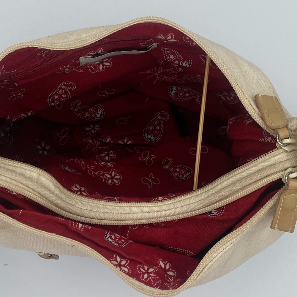 Croft & Barrow Navy and Cream Shoulder Bag - Picture 8 of 9